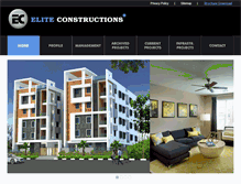 Tablet Screenshot of eliteconstructions.net